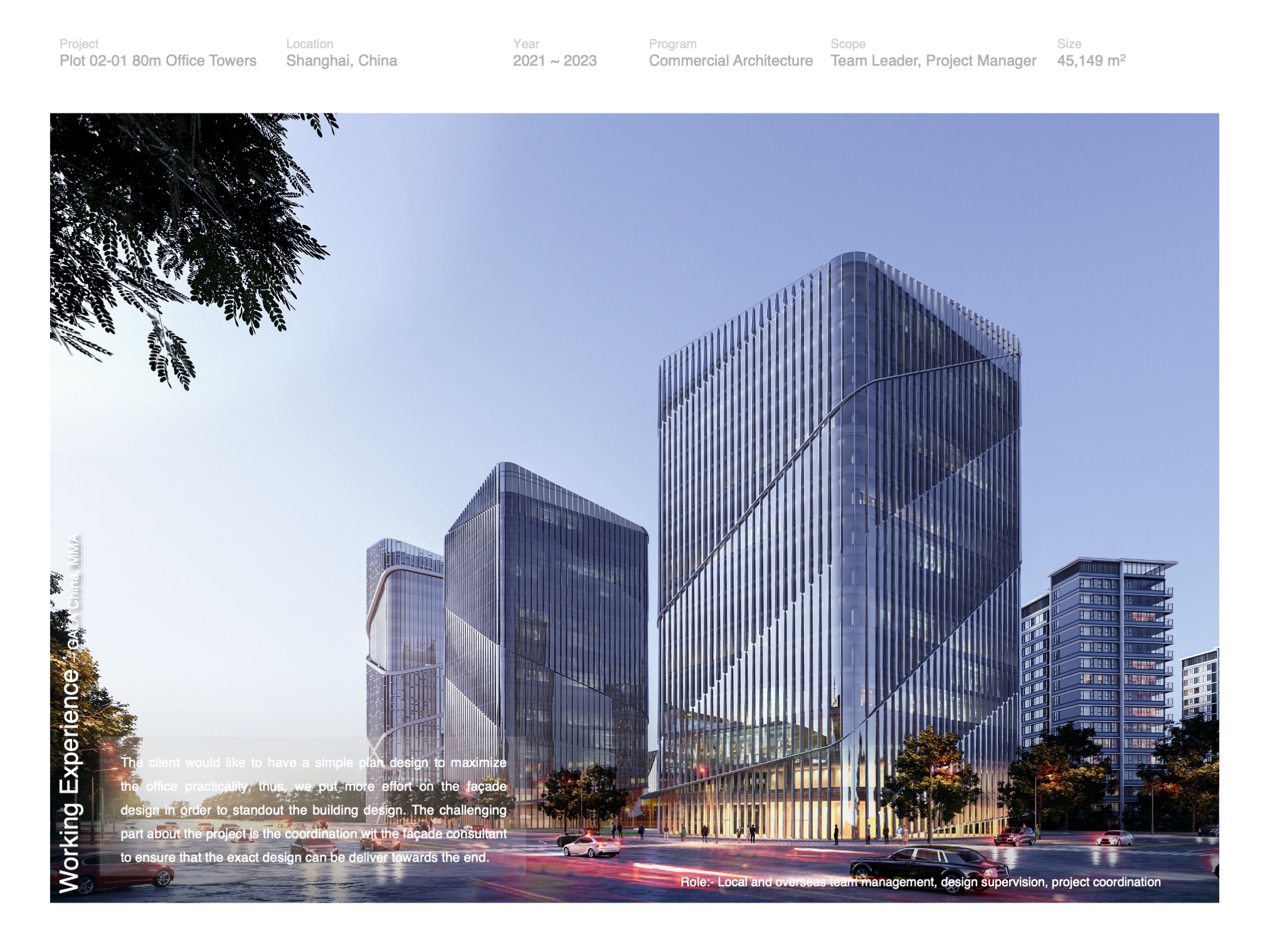 Plot 02-01, 80m Office Towers, Lingang, Shanghai