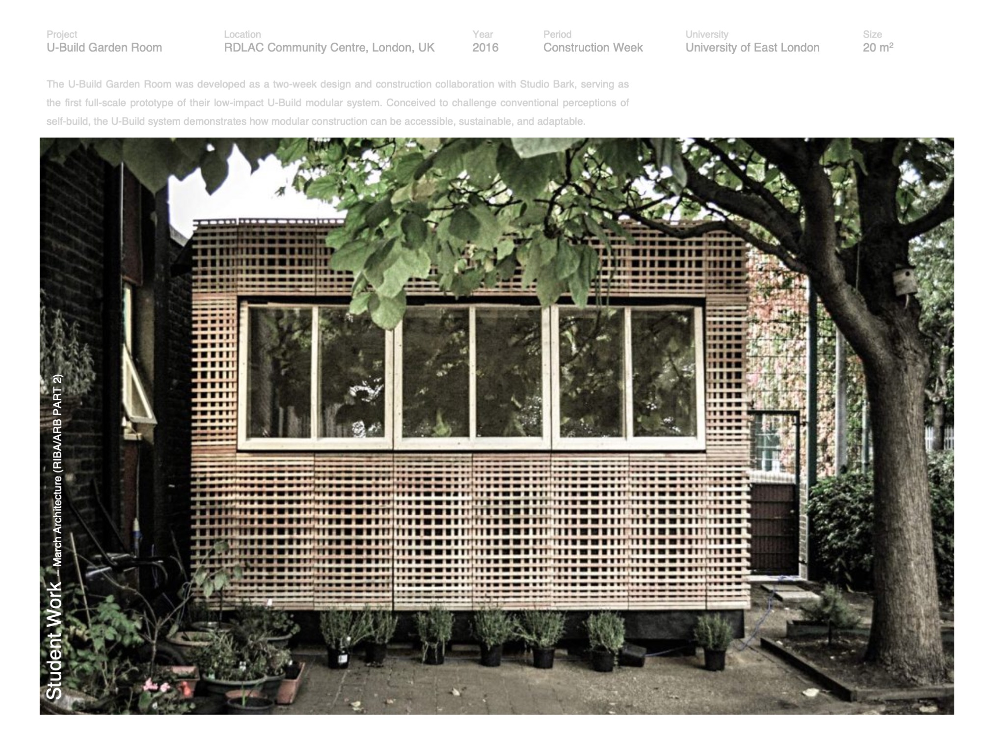 U-Build Garden Room, London, UK